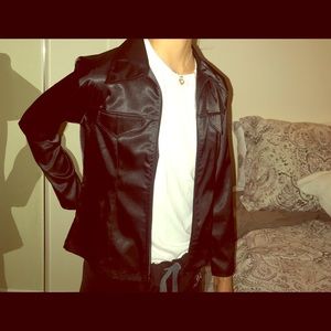Perfect silky vintage black jacket